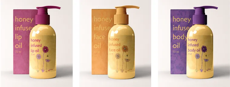 Gisou package design by Danielle Dinstman